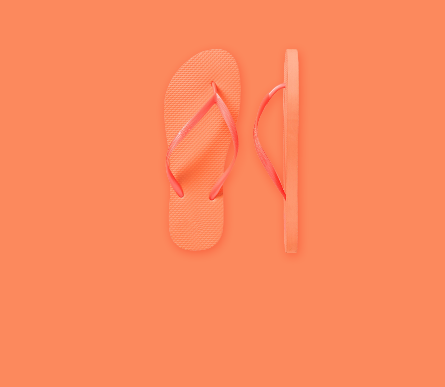 Orange Flip Flop